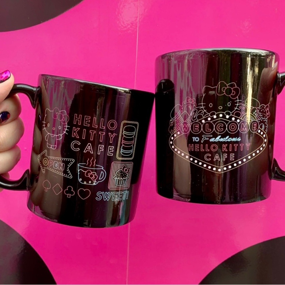 Hello Kitty Cafe Las Vegas Exclusive Neon Mug NWT - Picture 3 of 8